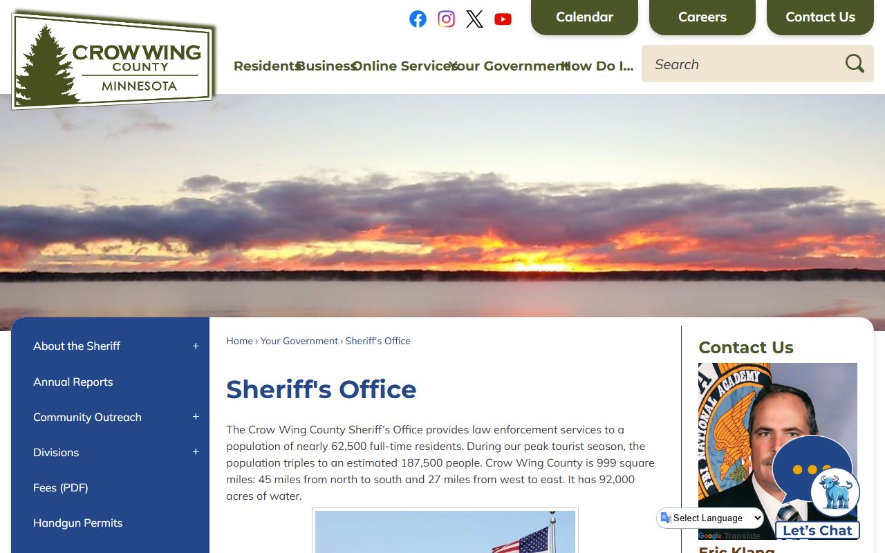 Crow Wing County arrest records Sheriff's Office access channels