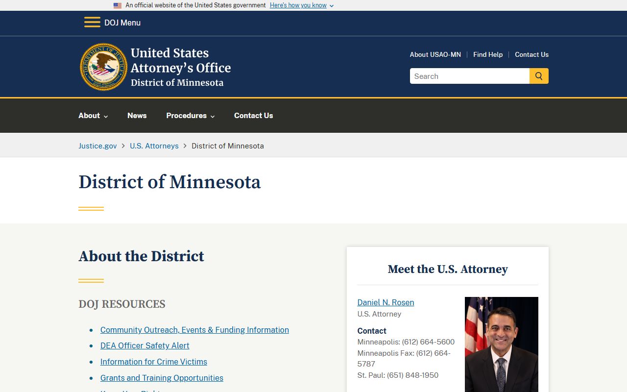 Crow Wing County arrest records federal prosecution context